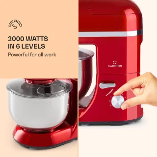 Klarstein Lucia Elegance Keukenmachine Rood