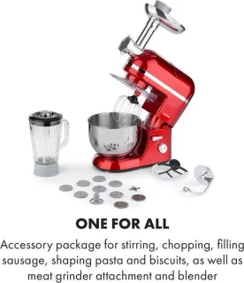Klarstein Lucia Elegance Keukenmachine Rood