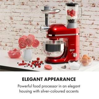 Klarstein Lucia Elegance Keukenmachine Rood