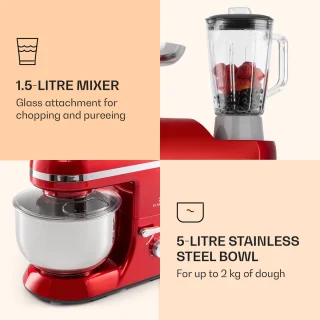 Klarstein Lucia Elegance Keukenmachine Rood