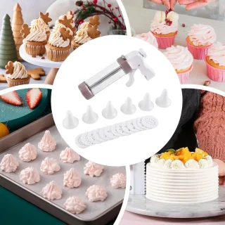 Koekjespers taartdecoratie