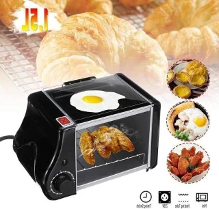 De Lekker Koken mini oven keukenmachine 15 liter zwart in één oogopslag