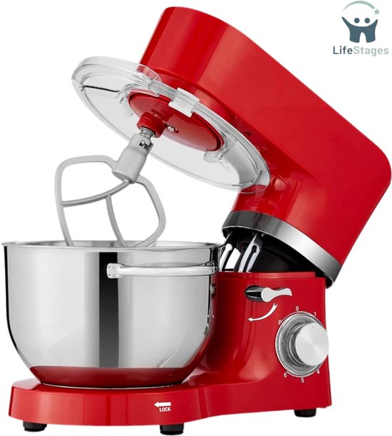 LifeStages Keukenrobot 1500W Rood review