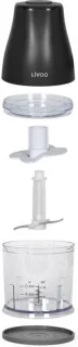 LIVOO Hakmachine 300 ml 400W Zwart