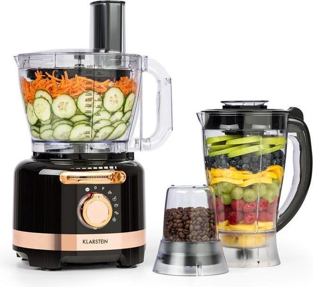 De Luca multifunctionele mixer 1000W in één oogopslag