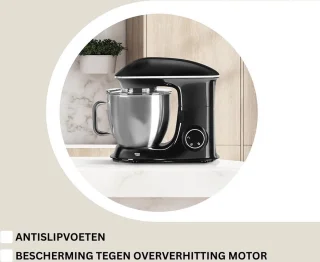 Luxe Deegmachine Zilver - 7 Standen - Keukenmachine