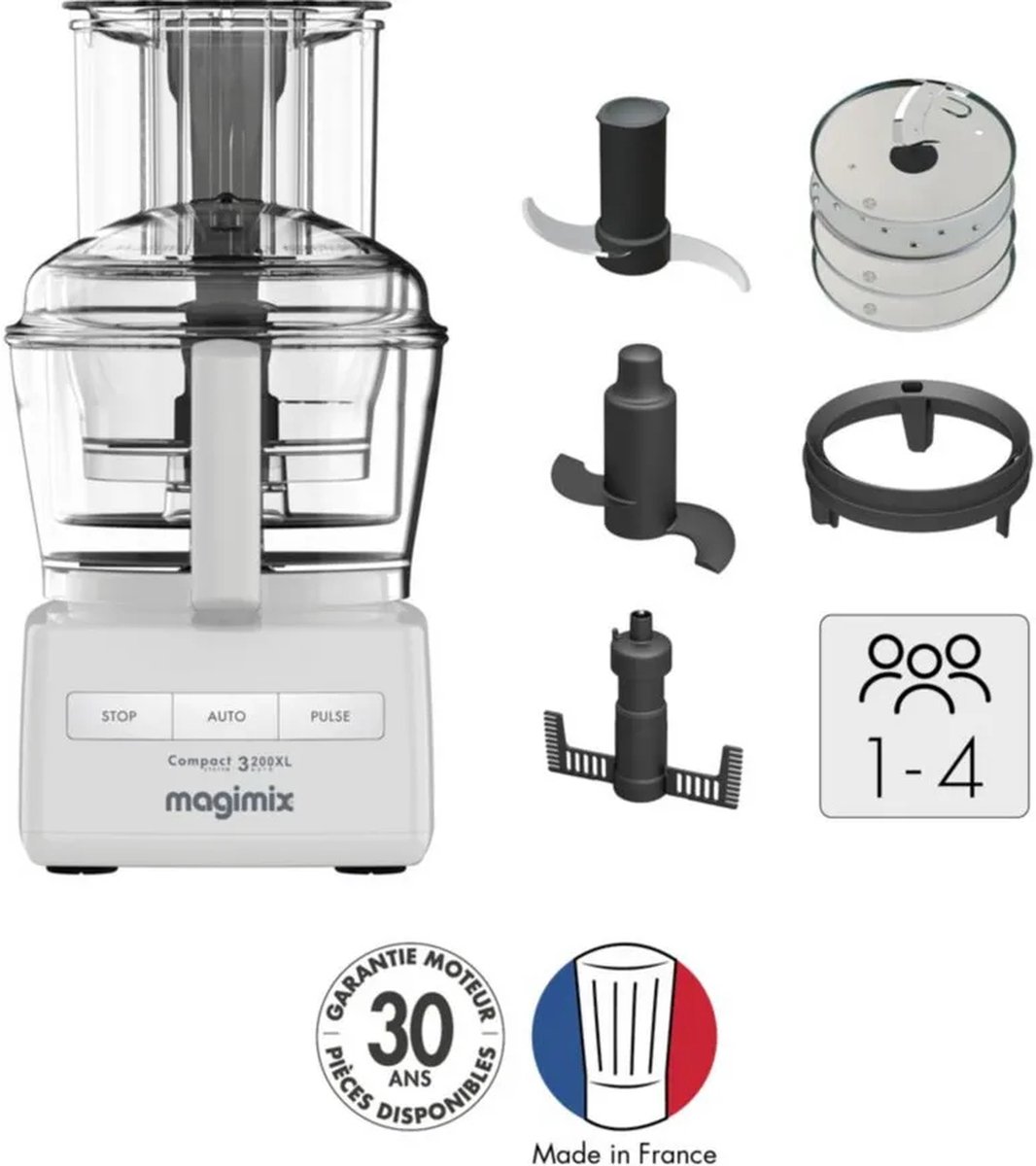 Wat vinden we goed aan de Magimix Foodprocessor Compact 3200XL Wit