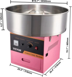 Maison Nordique Suikerspinmachine RVS Roze