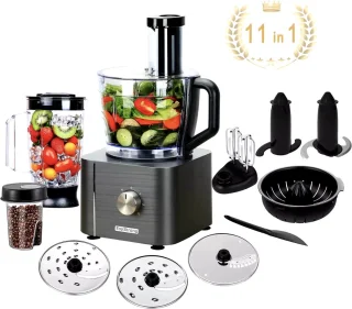 Merknaam Keukenmachine 1100W Donkergrijs