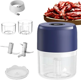 Mini elektrische hakker keukenmachine knoflook