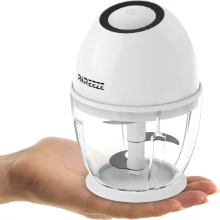 Mini Foodprocessor 450ML Elektrisch USB-C oplaadbaar Hakmolen Blender