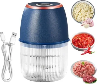 Mini hakmolen draadloos USB 350 ml wit