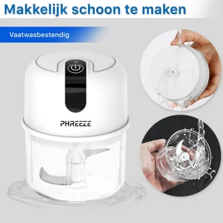 Mini Hakmolen Elektrisch 250ml USB Oplaadbaar