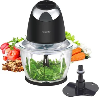 Mini hakmolen keukenmachine chopper 500 ml zwart