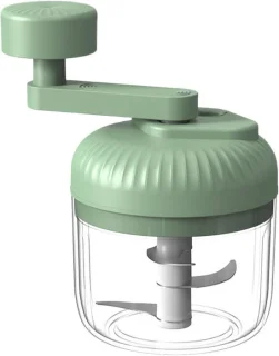 Mini handmatige voedselhakker - groen
