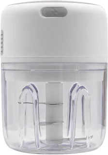 Mini keukenmachine, draadloos USB-oplaadbaar, wit