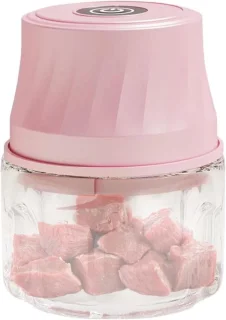 Mini keukenmachine hakmachine 350 ml roze