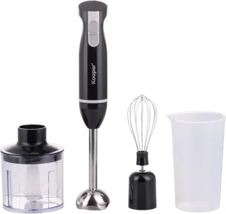 Mini keukenmachine staafmixer hakmolen 700 ml zwart