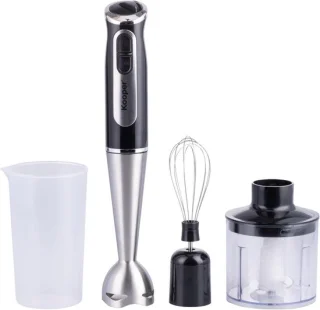 Mini keukenmachine staafmixer hakmolen garde 500 ml zwart zilver