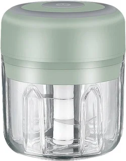 Mini knoflook chopper - keukenhakker - 100 ml - groen