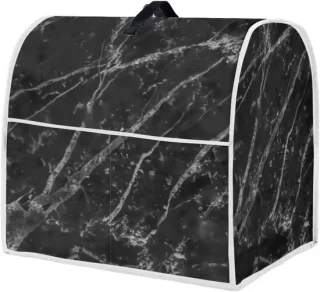 Mixer cover zwart marmer