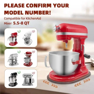 Mixer Schuifmat voor keukenmachine 5.5-8 QT houtkleur