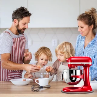 Mixer Schuifmat voor keukenmachine 5.5-8 QT houtkleur