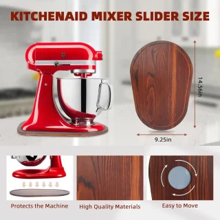 Mixer Schuifmat voor keukenmachine 5.5-8 QT houtkleur