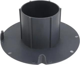 Mixer spatdeksel voor mengkom, 16 x 9,5 cm, wit