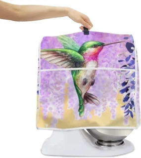 Mixerhoes standaard paarse bloemenprint