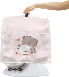 Mixerhoes voor keukenmachine, kattenprint, maat L