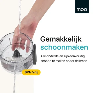 MOA Foodprocessor 0,5L Zwart