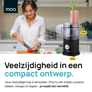 MOA Foodprocessor 0,5L Zwart