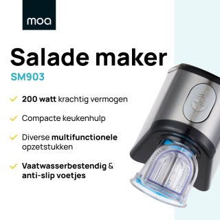 Wat vinden we goed aan de MOA Foodprocessor - Groentesnijder