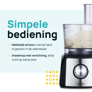 MOA FP511 Foodprocessor 1,5L 1200W