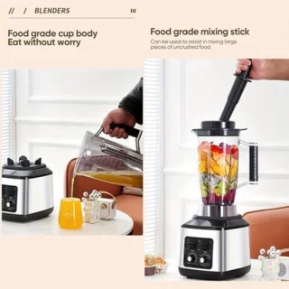 Multifunctionele keukenmachine: blender, food processor, sapmaker en ijscrusher