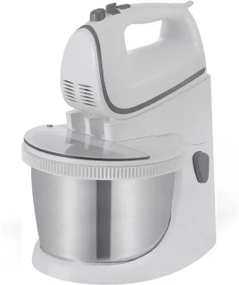 Nexvo® Keukenmachine Mixer met Mengkom - Antraciet/Wit-Zilver