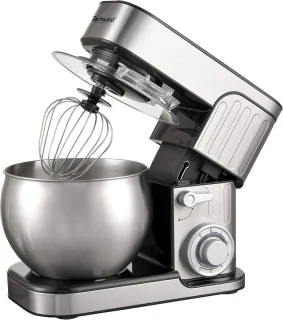 De Planetaire keukenmachine 1300W, RVS kom 6L in één oogopslag