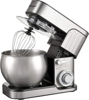 Krachtige 1300W planetaire keukenmachine met 6L RVS kom