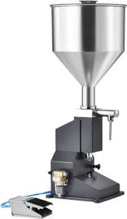 Pneumatische Pastavulmachine 5-50 ml Roestvrijstalen Flesvuller met Pedaal