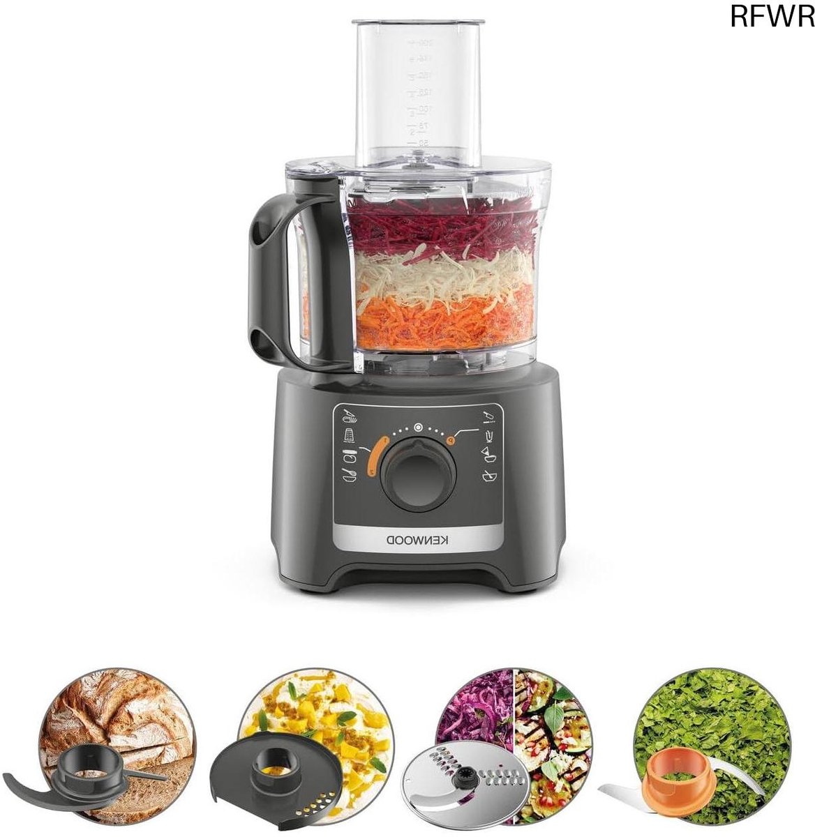 De RFWR Compacte Keukenmachine 2,1L met Groentesnijder in één oogopslag