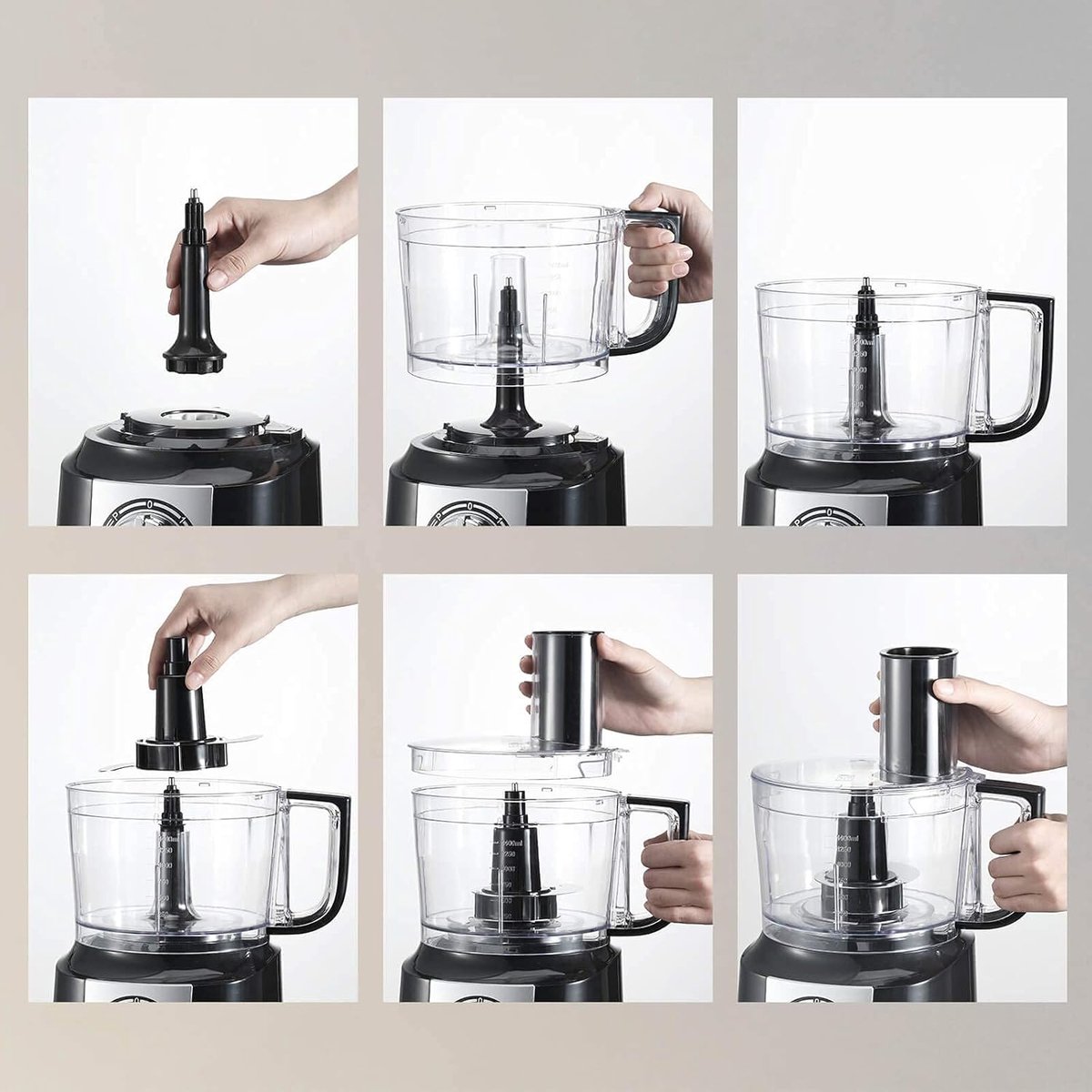 Wat vinden we goed aan de RFWR Keukenmachine 6-in-1 800W 2L