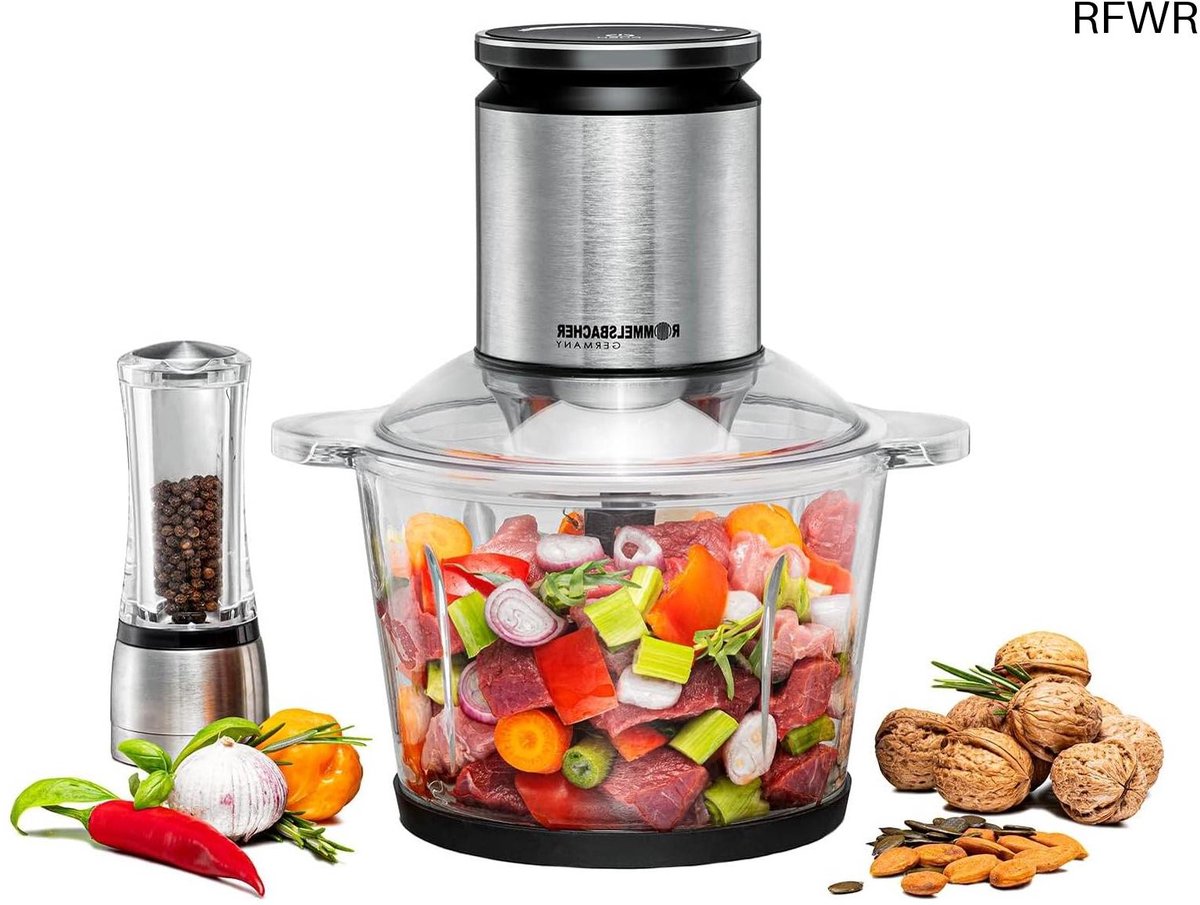 De RFWR Multi Hakselaar RVS met XXL Glazen Container in één oogopslag