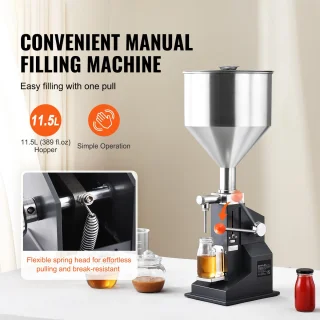 Roestvrijstalen Handmatige Pasteivulmachine 5-100 ml