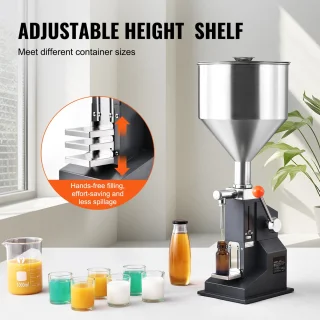 Roestvrijstalen Handmatige Pasteivulmachine 5-100 ml
