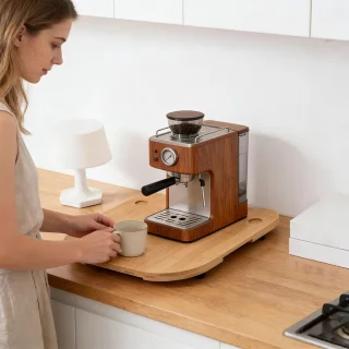 Rolplank voor keukenmachine 36x28cm houtkleur