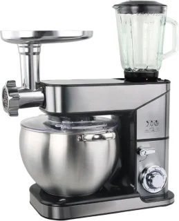Royal Swiss Keukenrobot 12L met Blender en Vleesmolen Silver
