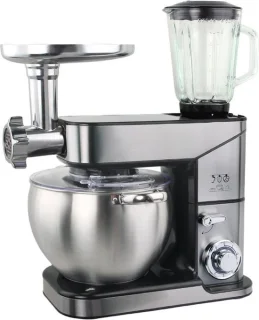 Royal Swiss Keukenrobot 12L met Blender en Vleesmolen Silver