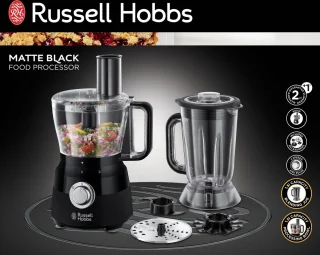 Russell Hobbs Desire Matte Black Foodprocessor 24732-56