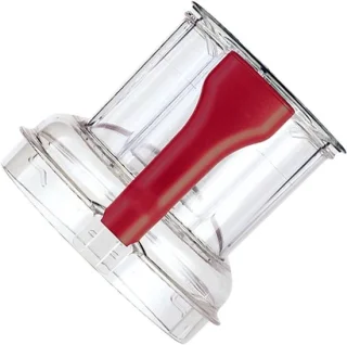 Schaaldeksel keukenmachine - reserve deksel - rond - rood